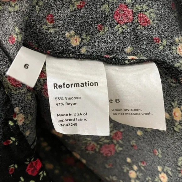 Reformation Sydney Dress in Rebecca, Size 6 - Picture 4 of 12